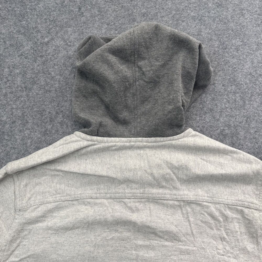 Quiksilver Men's Hooded Flannel, Hood With Drawstring, Midweight Size M - Picture 7 of 8